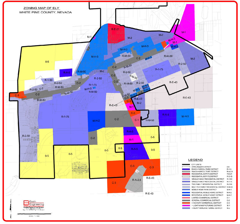 City of Ely Zoning Map