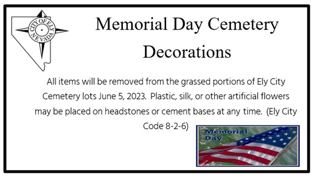 City of Ely Memorial Day