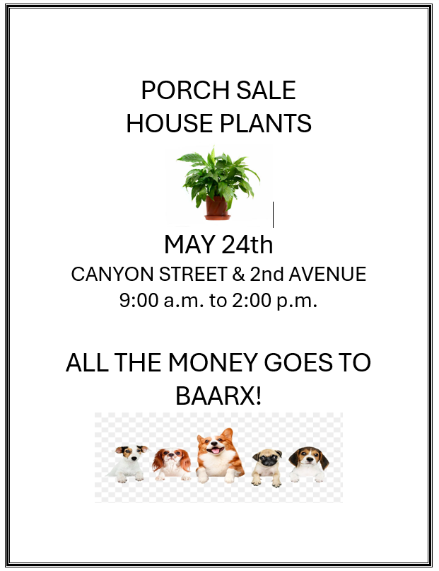 plant sale May 24-2025 Plant sale to benefit BAARX