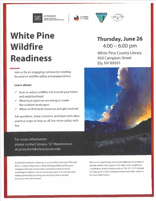 Wildfire preparedness in Ely, NV