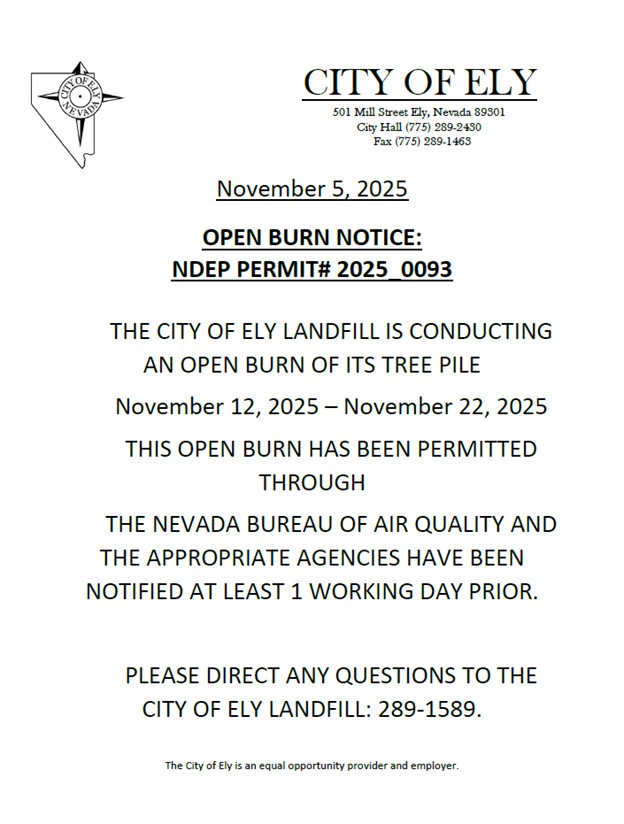 Open Burn at the Landfill