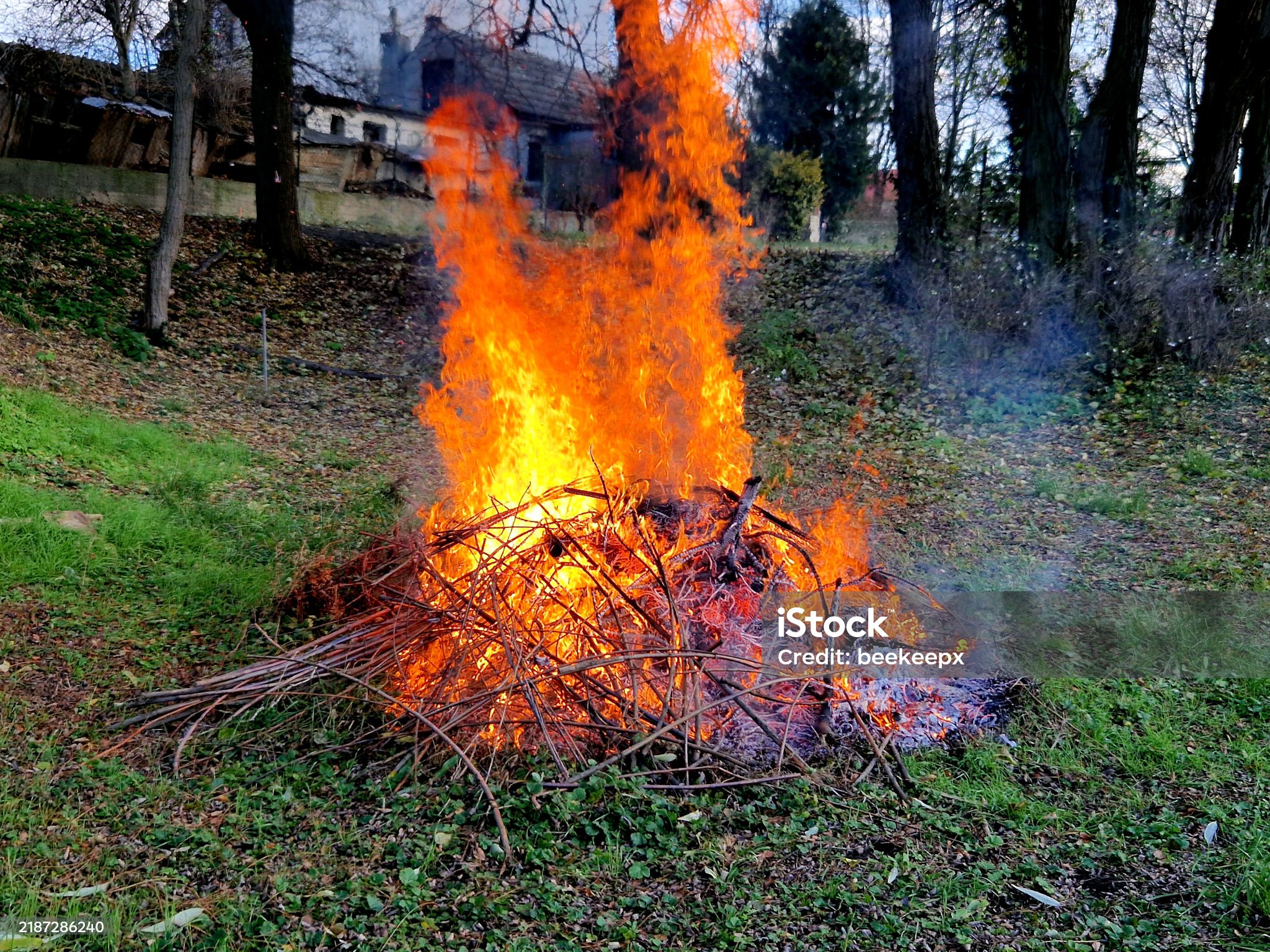 Open Burn at Landfill