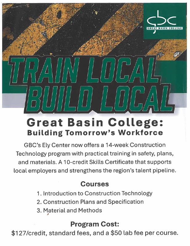 Breat Basin College Train Local Build Local