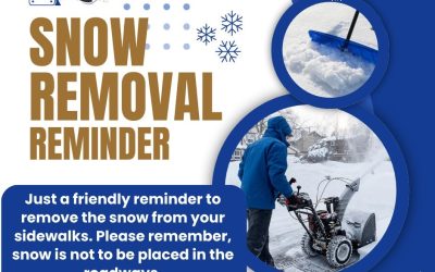 Ely Municipal Code (EMC) 8-1-5 requires the removal of all snow from sidewalks